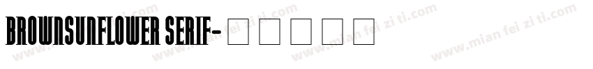 BROWNSUNFLOWER SERIF字体转换
